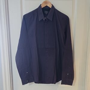 Mexx Men's Casual Button Down Shirt - Dark Purple